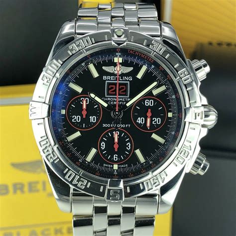 Breitling Chronomat Blackbird Red Strike Limited Mens Watch 